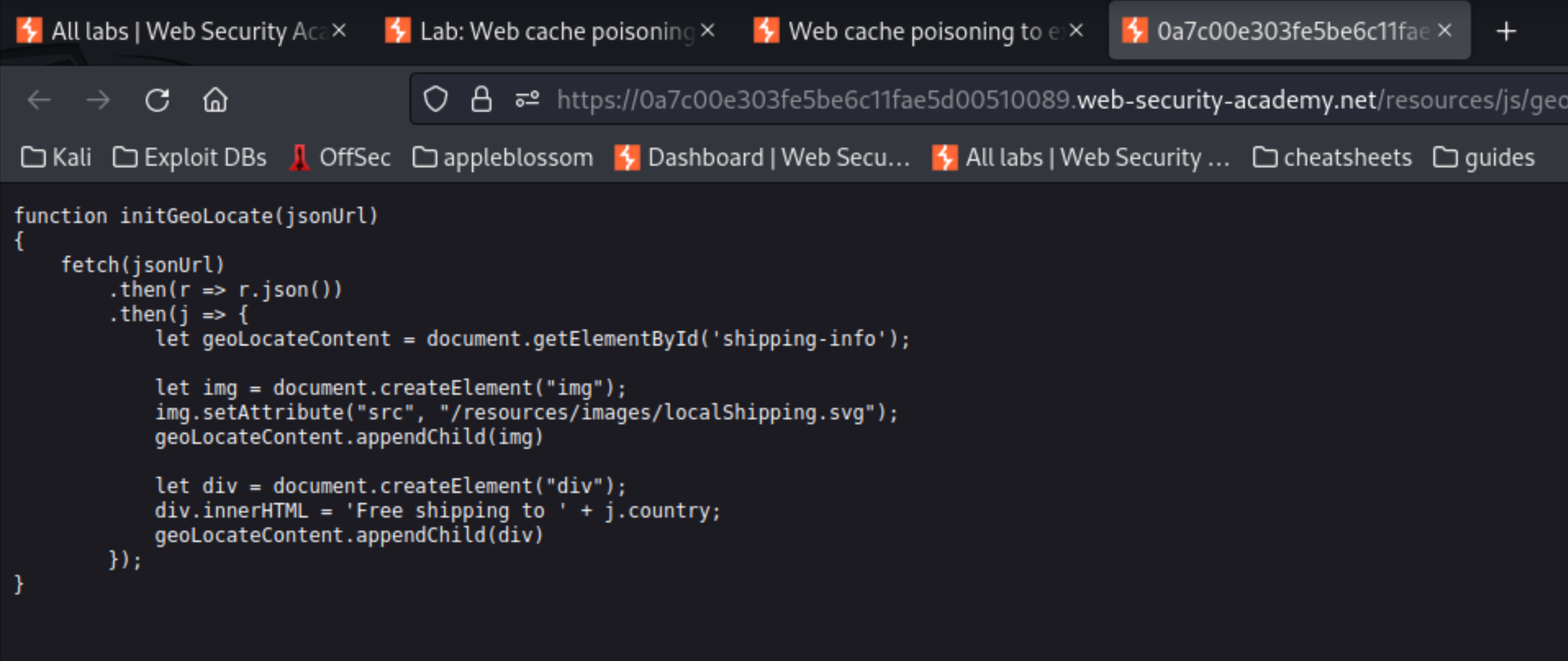 Web cache poisoning